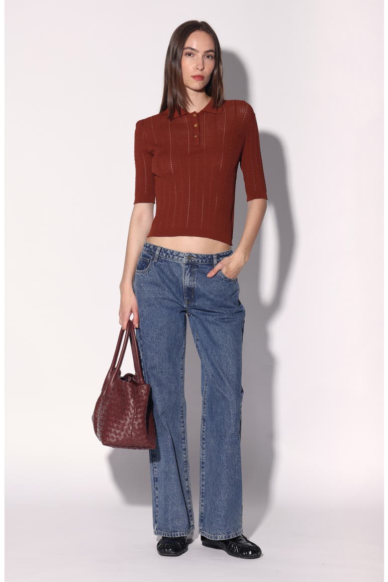 Preston Polo Sweater, Alternate, color, TERRACOTTA