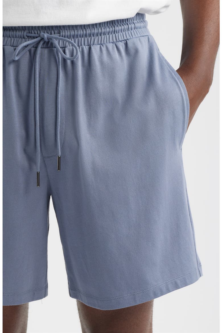 Cotton Blend Pajama Shorts, Alternate, color, GREY FOLKSTONE