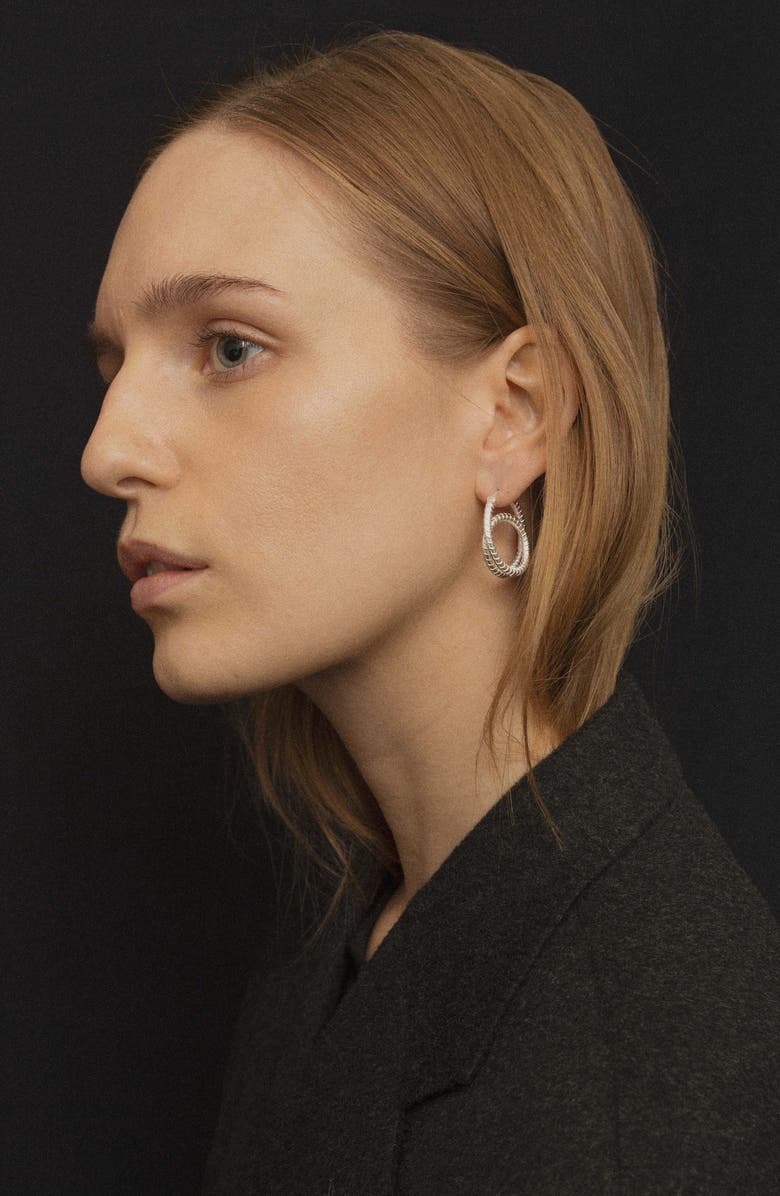 All Blues Rebar Hoop Earrings, Alternate, color,