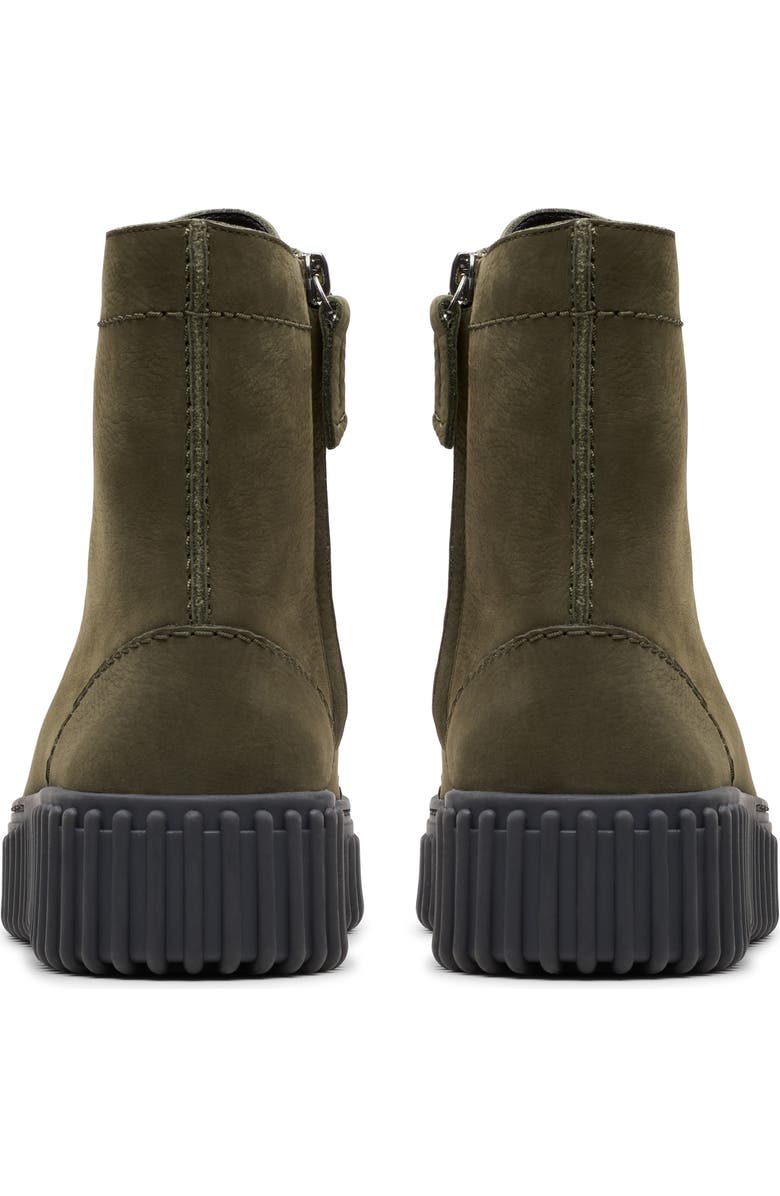 Clarks<sup>®</sup> Originals Torhill Rise Zip Combat Boot, Alternate, color, Dark Green Nub