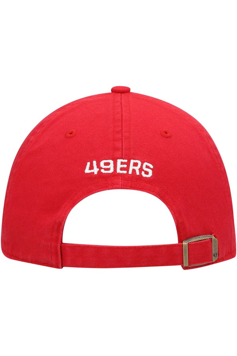 Women's '47 Scarlet San Francisco 49ers Finley Clean Up Adjustable Hat, Alternate, color, Scarlet