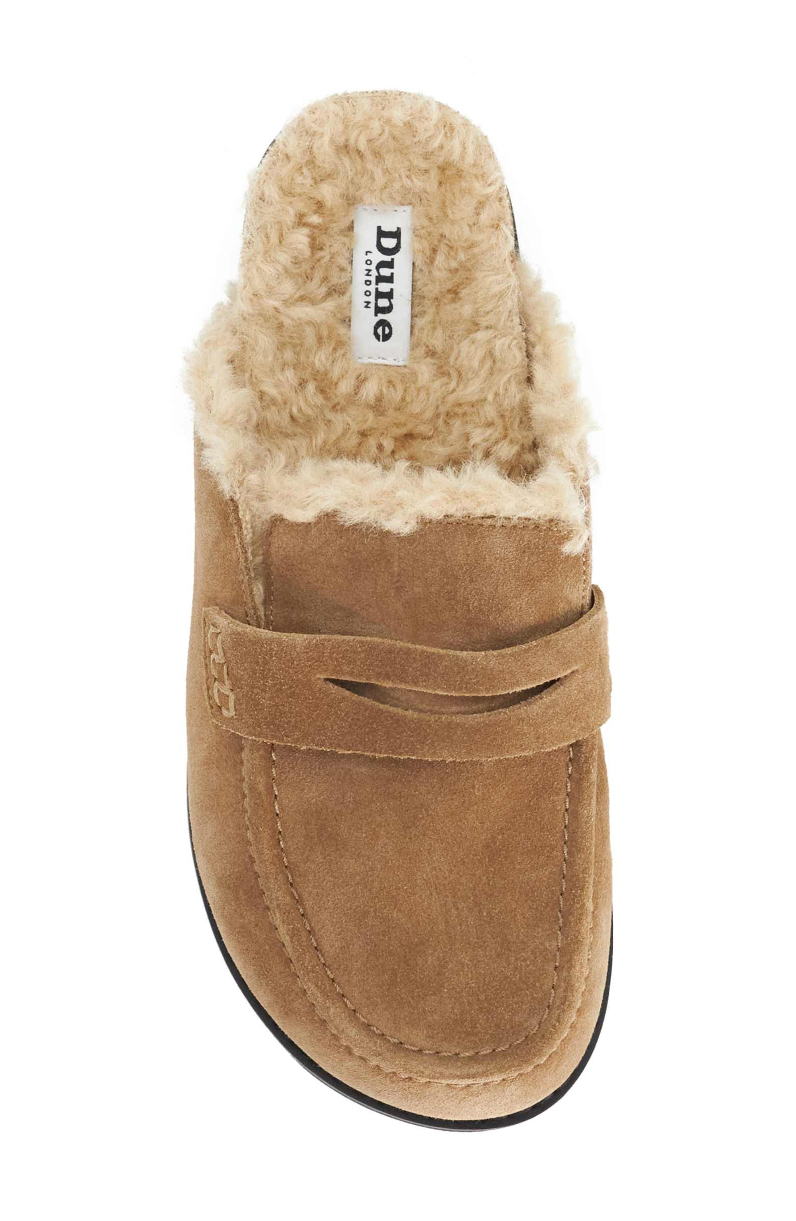 Goldy Faux Shearling Lined Mule, Alternate, color, HONEY