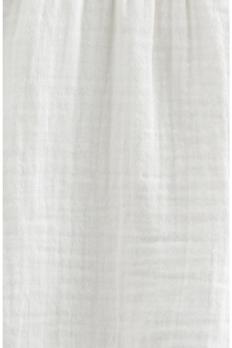 Flutter Sleeve Cotton Gauze Top & Shorts Set, Alternate, color, WHITE- PURPLE