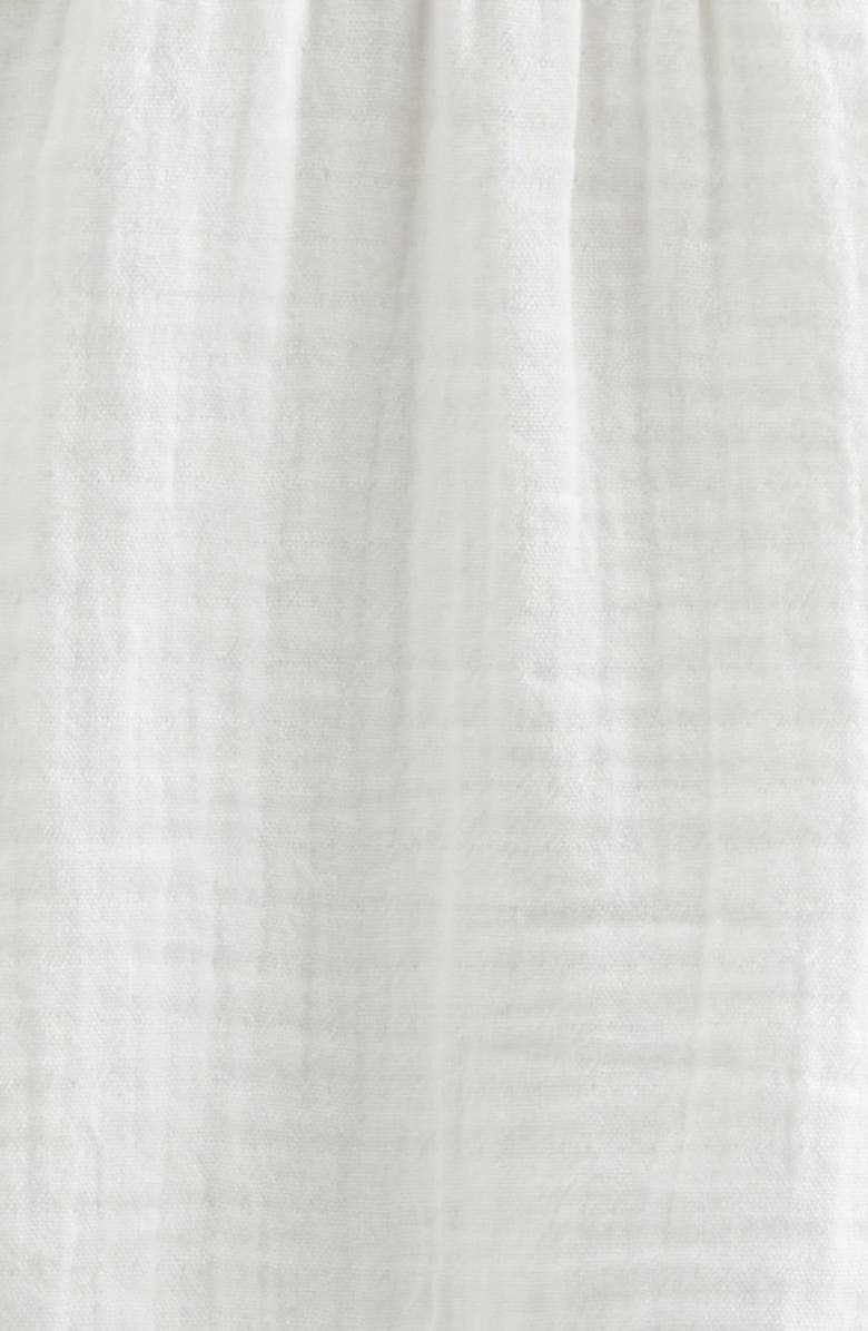 Nordstrom Flutter Sleeve Cotton Gauze Top & Shorts Set, Alternate, color, White- Purple