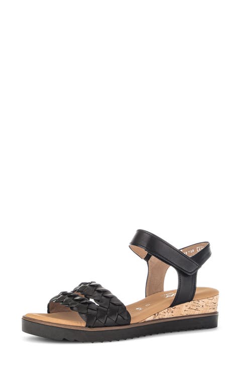 Ankle Strap Wedge Sandal (Women)