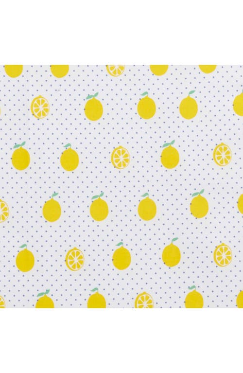 Poppy & Fritz Poppy And Fritz Lemon Print 200 Thread Count Cotton Percale Sheet Set In Multi