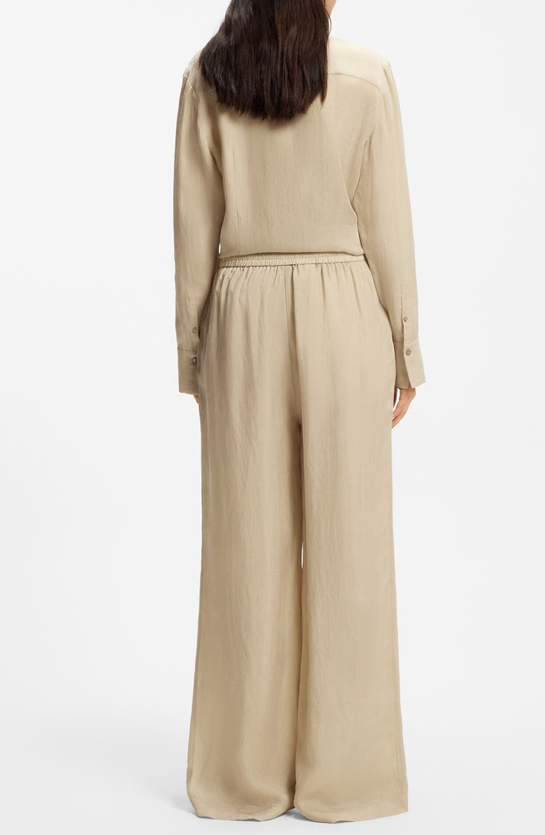 BOSS Tavati Wide Leg Pants, Alternate, color, Pumice