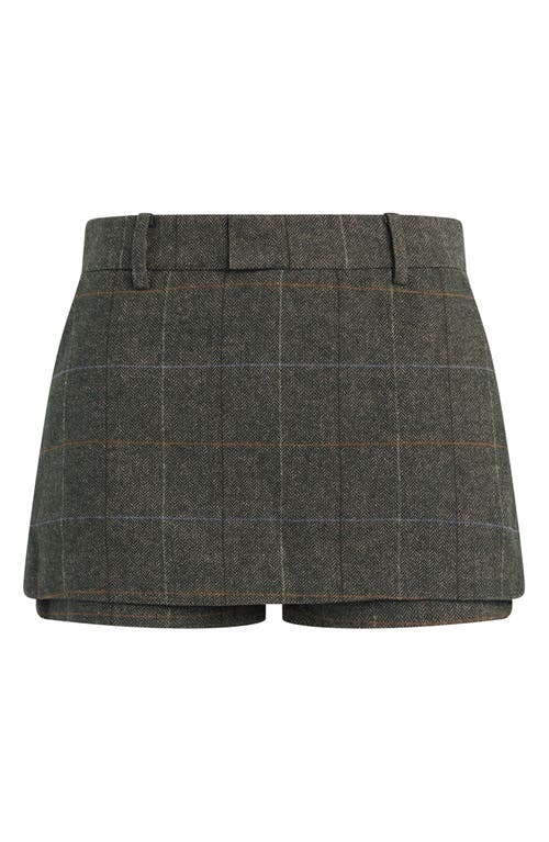 Favorite Daughter Wool Herringbone Spencer Skort In Gray