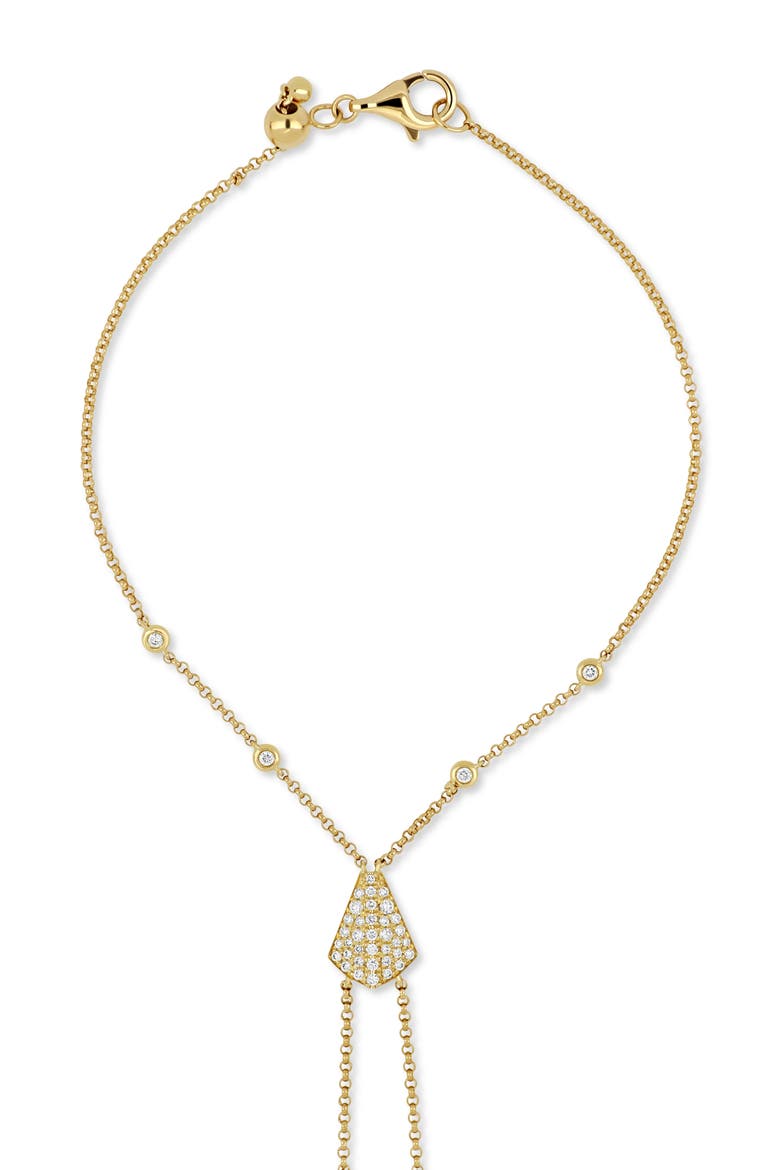 18K Gold Monaco Diamond Hand Chain Statement Bracelet, Alternate, color, 18K YELLOW GOLD