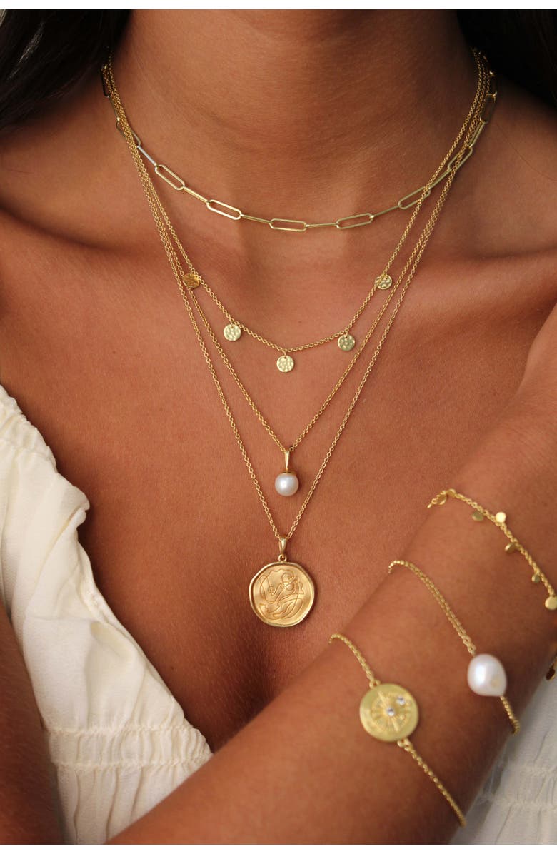 Murkani Motherhood Necklace, Alternate, color, Yellow Gold