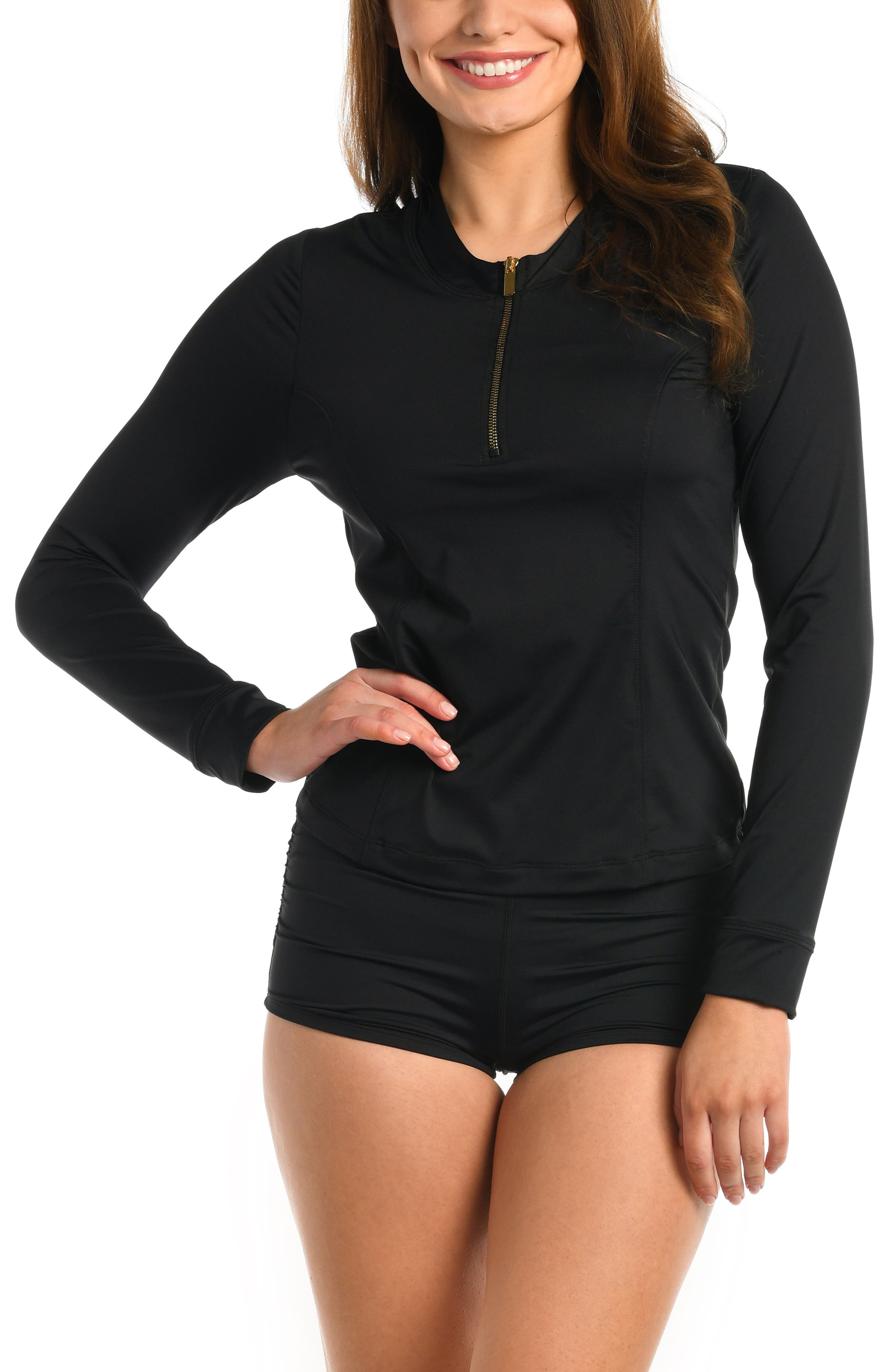 La Blanca Island Goddess Half-Zip Rashguard