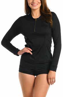 La Blanca Island Goddess Half-Zip Rashguard