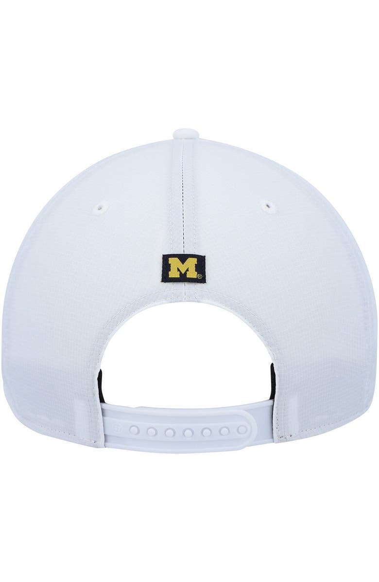 '47 Men's '47 White Michigan Wolverines Stars and Stripes Flag Flutter Hitch Snapback Hat, Alternate, color, 