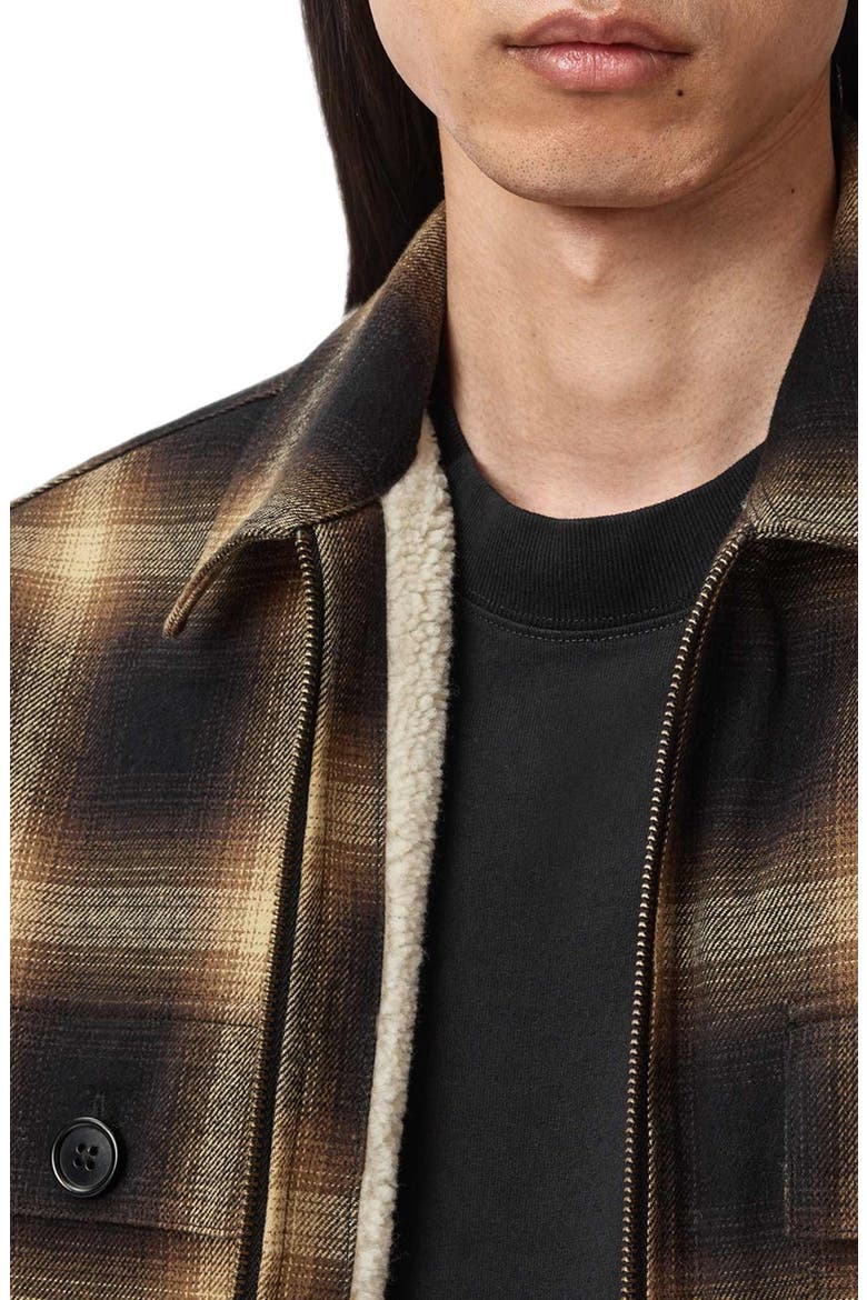 Mathers Plaid Zip Jacket, Alternate, color, TRAIL BROWN