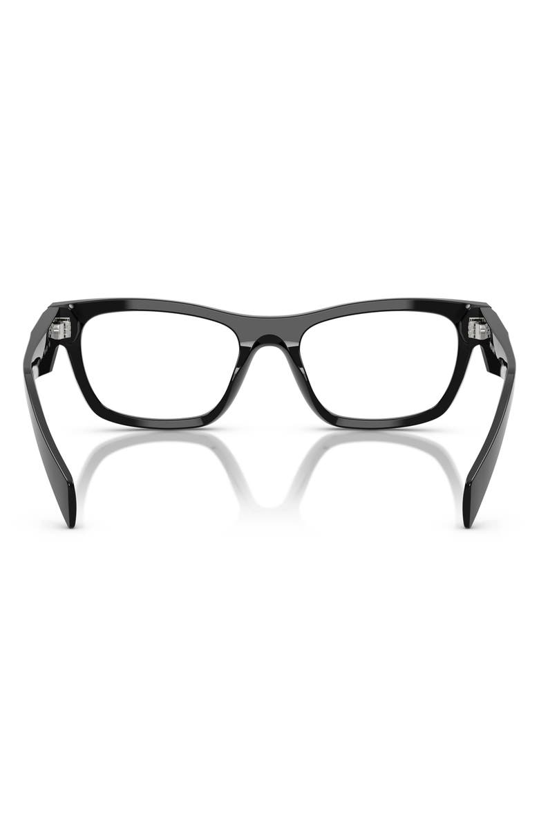 Prada 54mm Butterfly Optical Glasses, Alternate, color, Black
