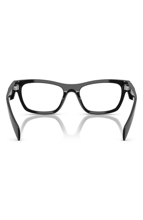 Prada 54mm Butterfly Optical Glasses In Black