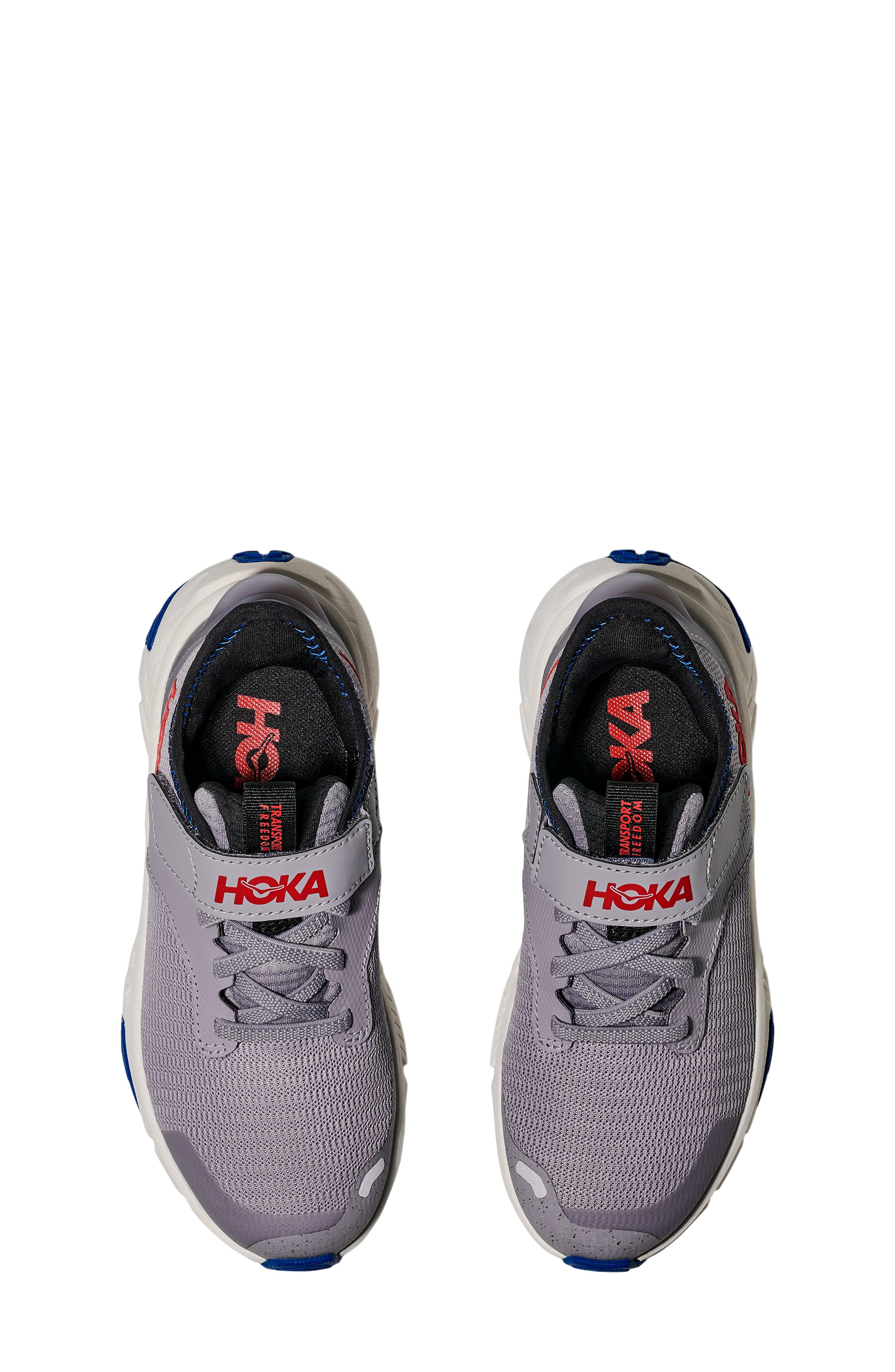 HOKA Kids' Transport Freedom Hiking Sneaker, Alternate, color, Foggy Grey / Frost