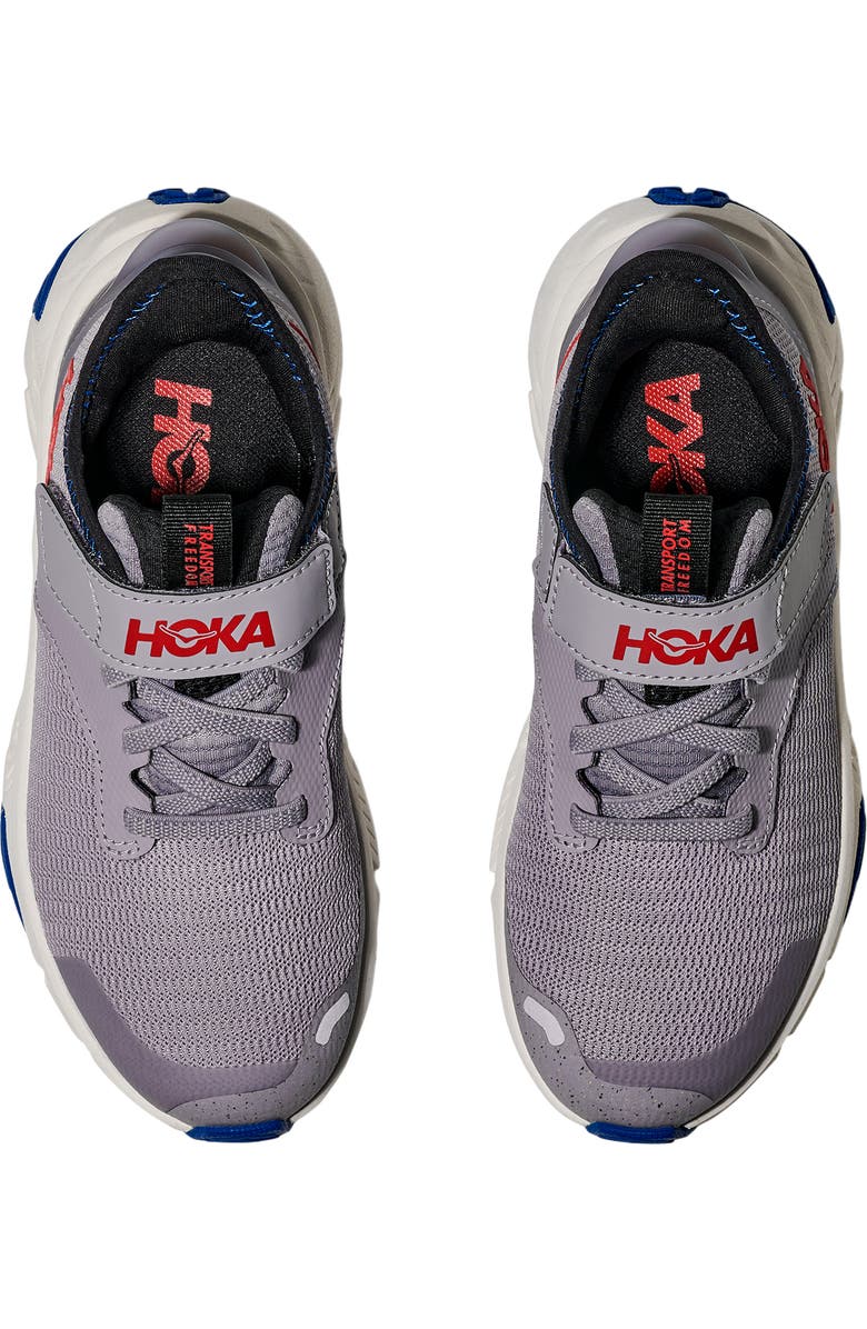 HOKA Kids' Transport Freedom Hiking Sneaker, Alternate, color, Foggy Grey / Frost