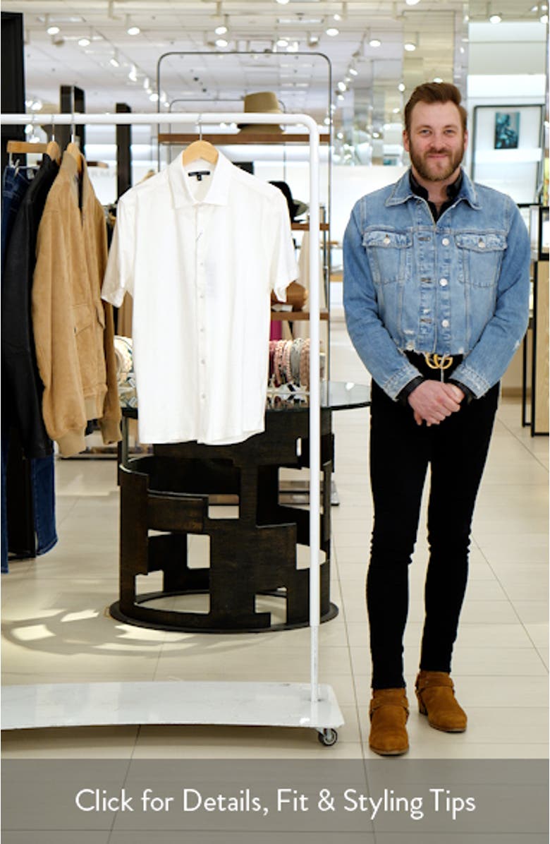 Kimberton Short Sleeve Knit Button-Up Shirt, sales video thumbnail