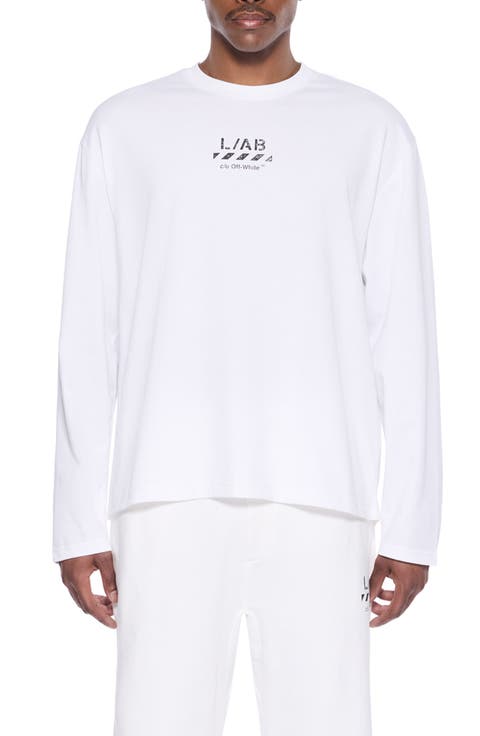 Diagonal Stripe Logo Cotton French Terry Joggers