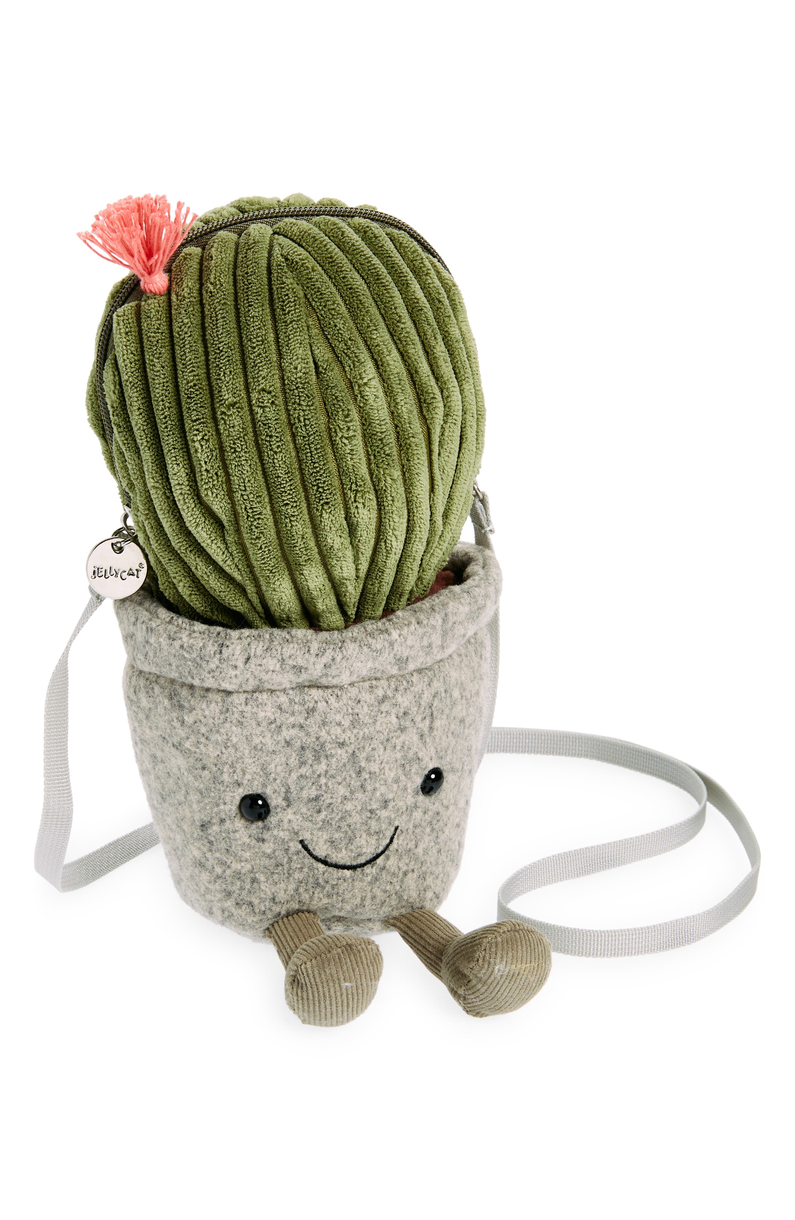 Jellycat Kids' Amuseable Cactus Plush Crossbody Bag, Main, color, 