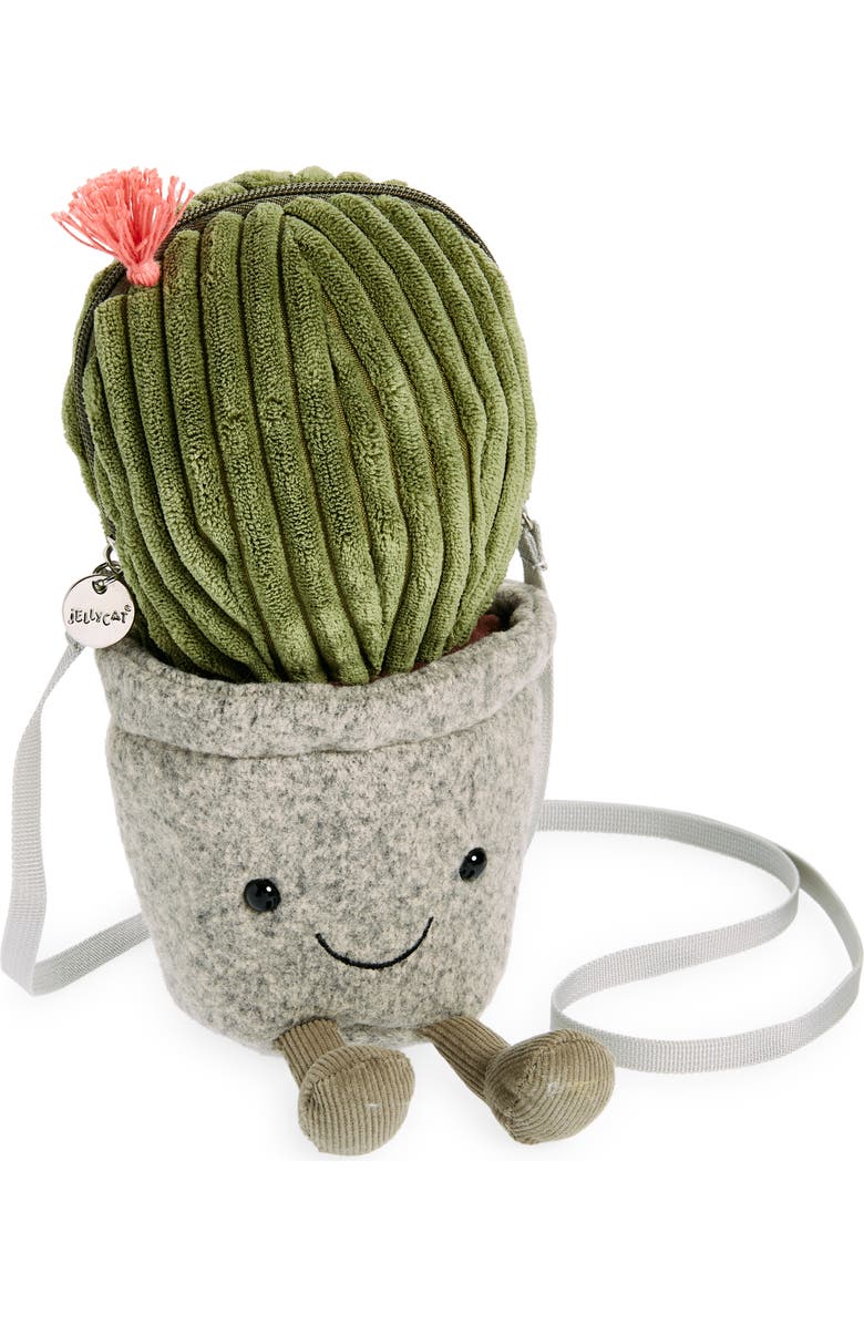 Jellycat Kids' Amuseable Cactus Plush Crossbody Bag, Main, color,