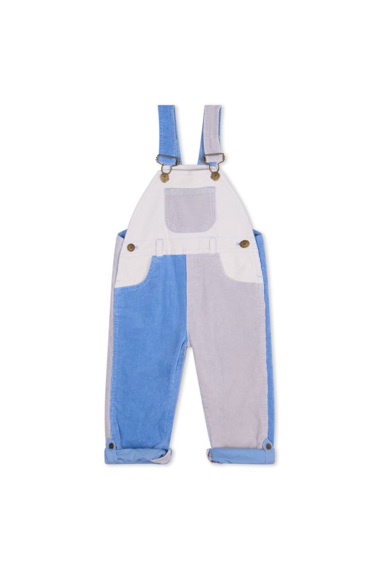 Patchwork Cord Overalls, Main, color, Juniper