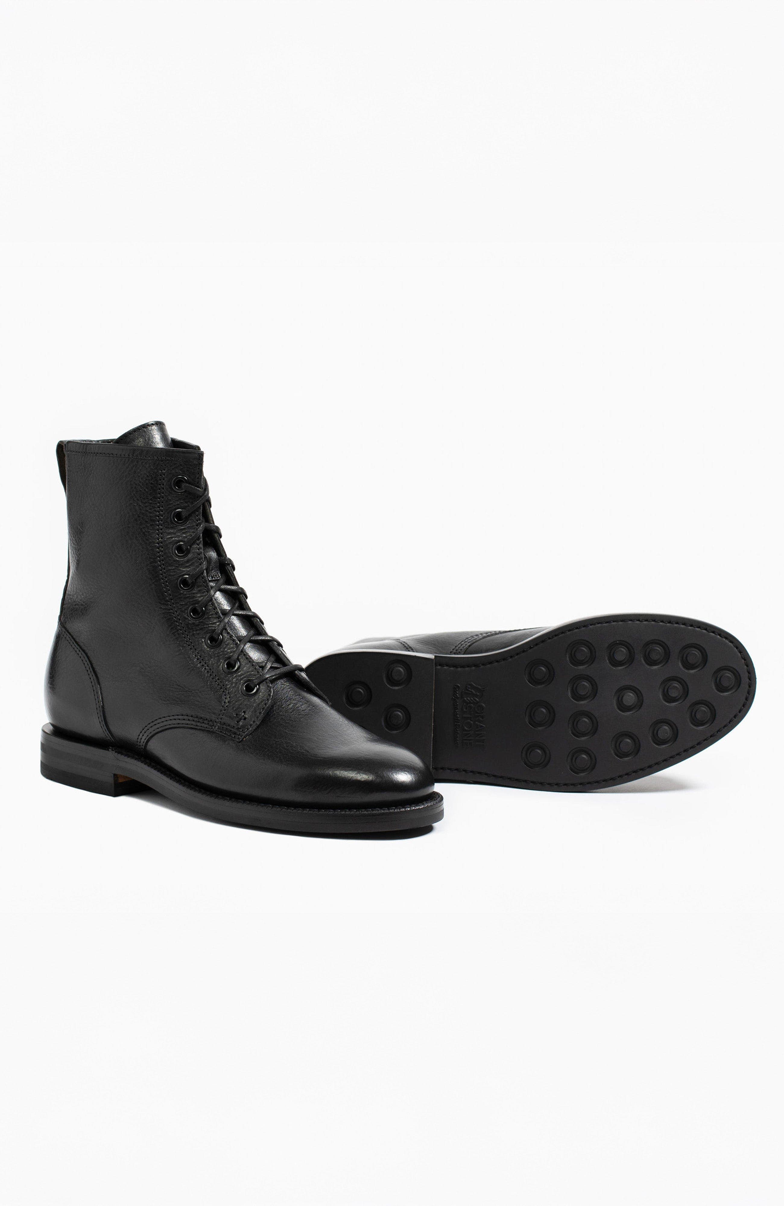 Grant Stone Combat Boot, Alternate, color, Nero