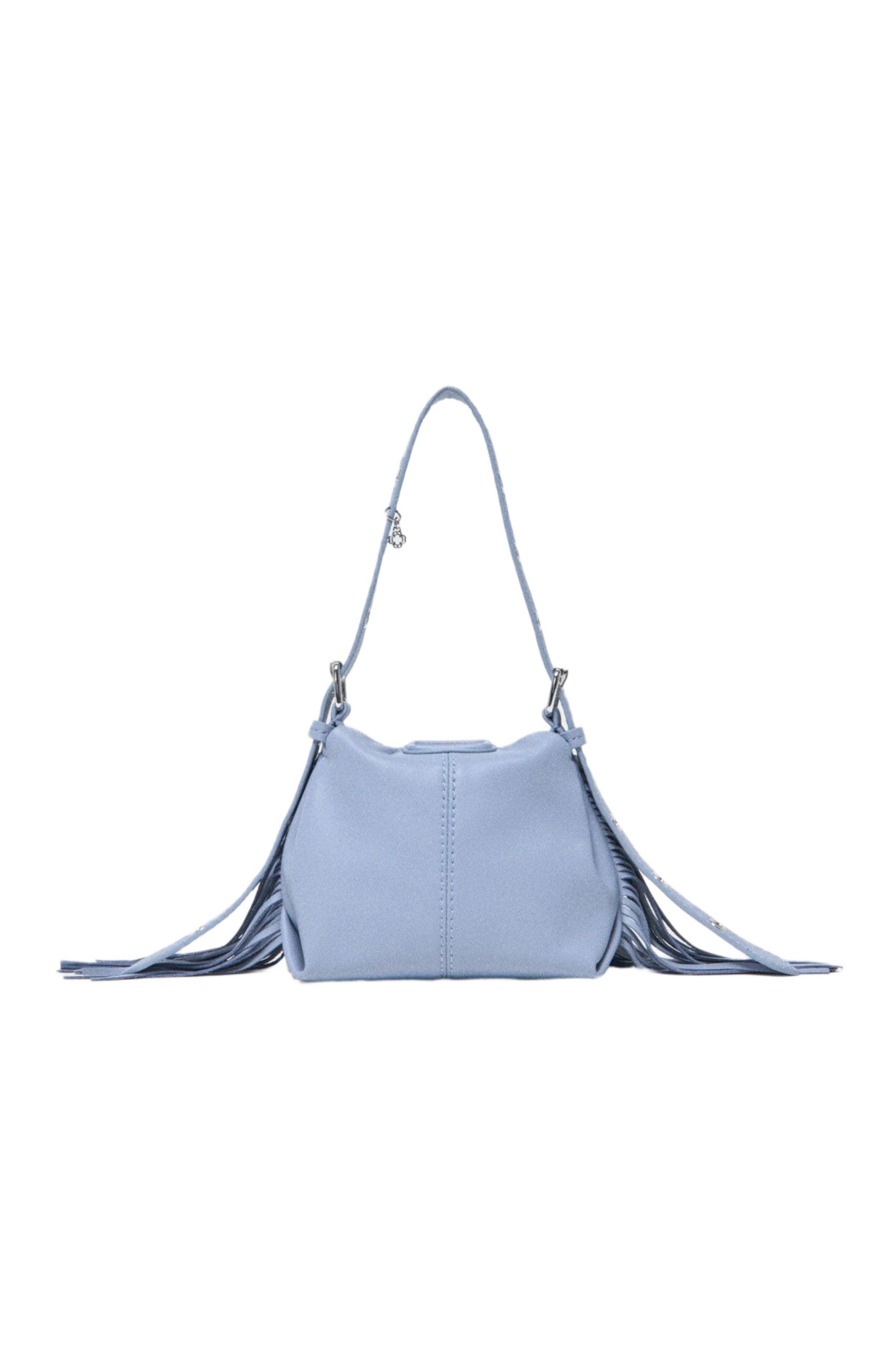 Miss M micro leather bag, Alternate, color, Blue sky