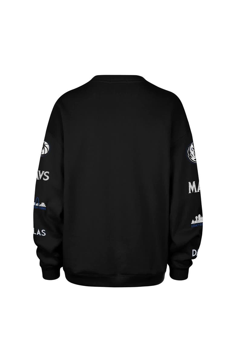 '47 Women's '47  Black Dallas Mavericks 2025/26 City Edition Go Big Oversized Sweatshirt, Alternate, color, Black