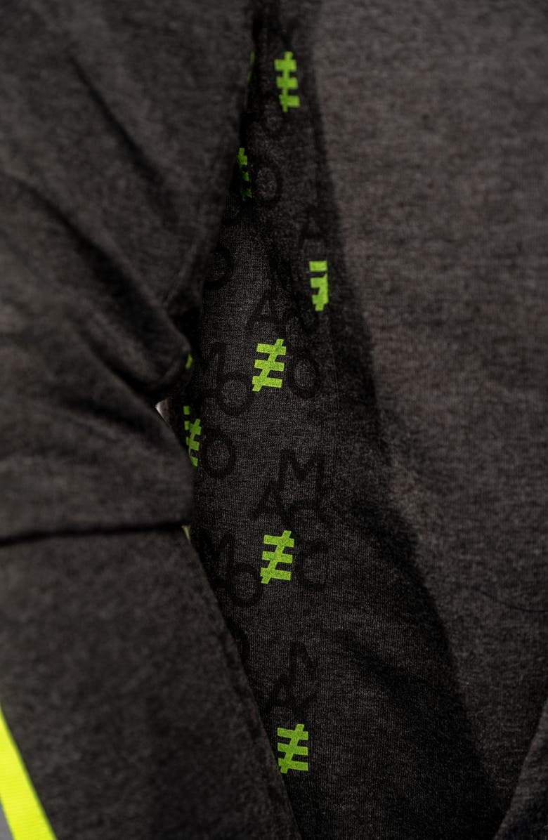 Maceoo Monogram Cotton Blend Logo Zip Hoodie, Alternate, color,