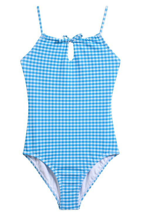 Kids' Gingham One-Piece Swimsuit (Big Kid)