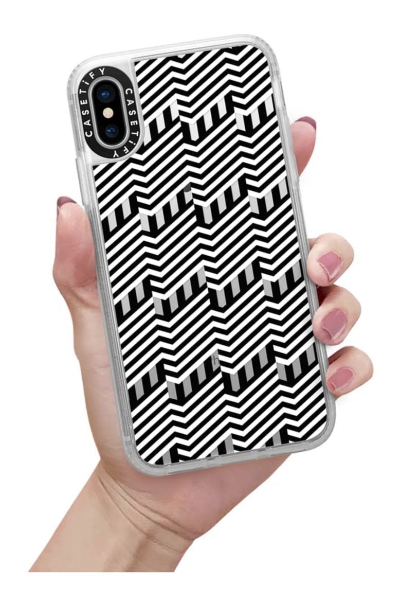 Building iPhone X/Xs Max & XR Plus Case, Alternate, color, BLACK/WHITE