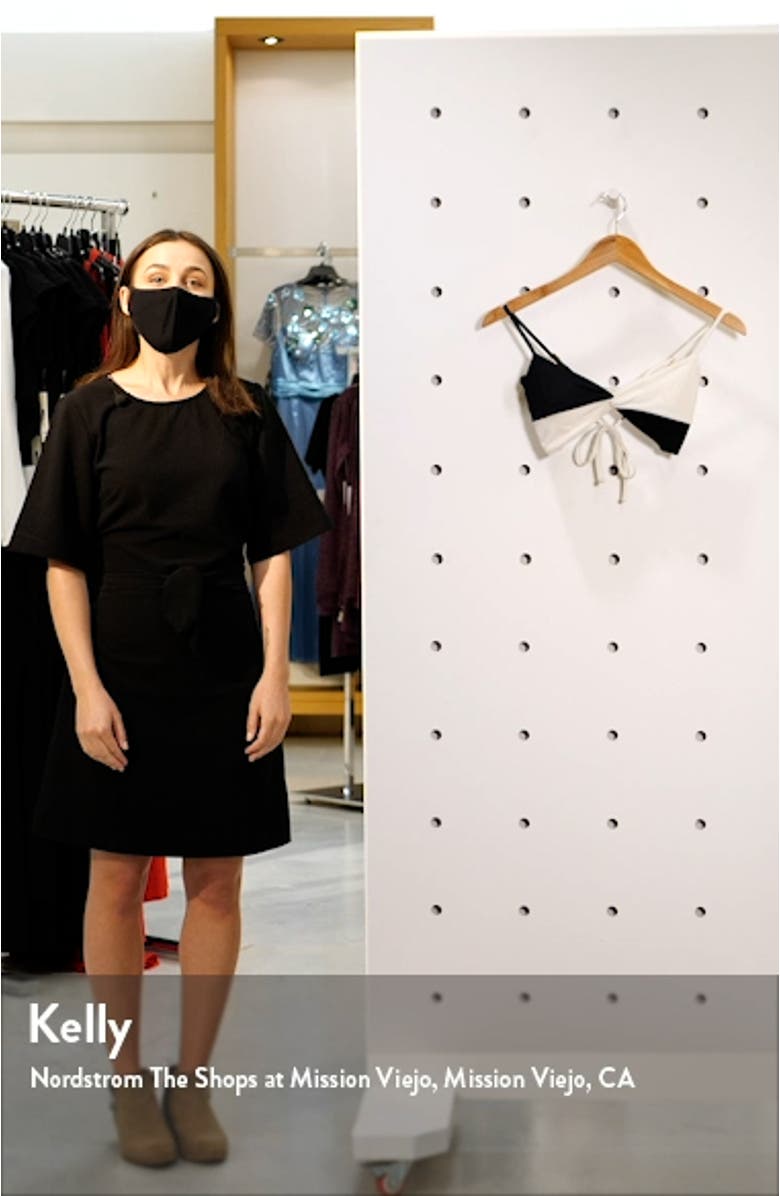 L Space Ringo Twist Colorblock Bikini Top, sales video thumbnail