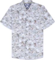 Robert Graham Wrathbone Knit Short Sleeve Button-Up Shirt