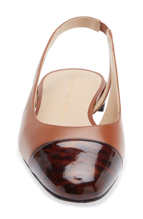 Stuart Weitzman Sleek Slingback Flat In Multi