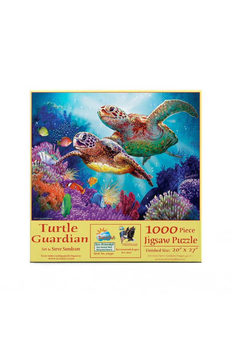 Sunsout Turtle Guardian 1000 piece Jigsaw Puzzle for Adults, Alternate, color, Multicolor