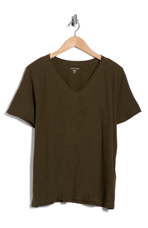 Easy V-Neck Organic Cotton T-Shirt