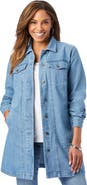 Jessica London Long Denim Jacket