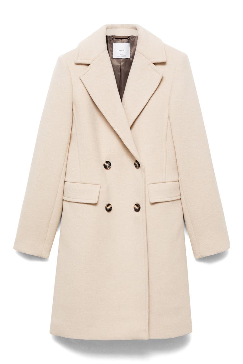 Double Breasted Coat, Alternate, color, LIGHT/ PASTEL GREY