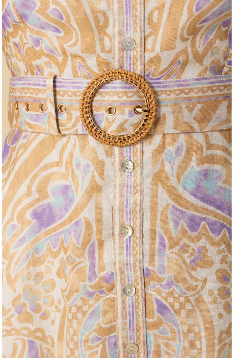 Hale Bob Davina Linen Short Dress, Alternate, color, 