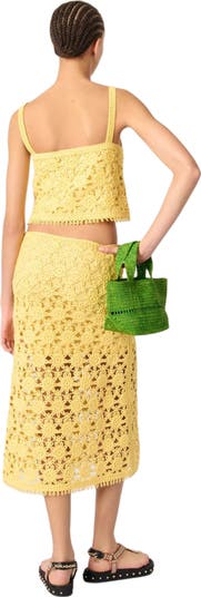 Crochet maxi skirt