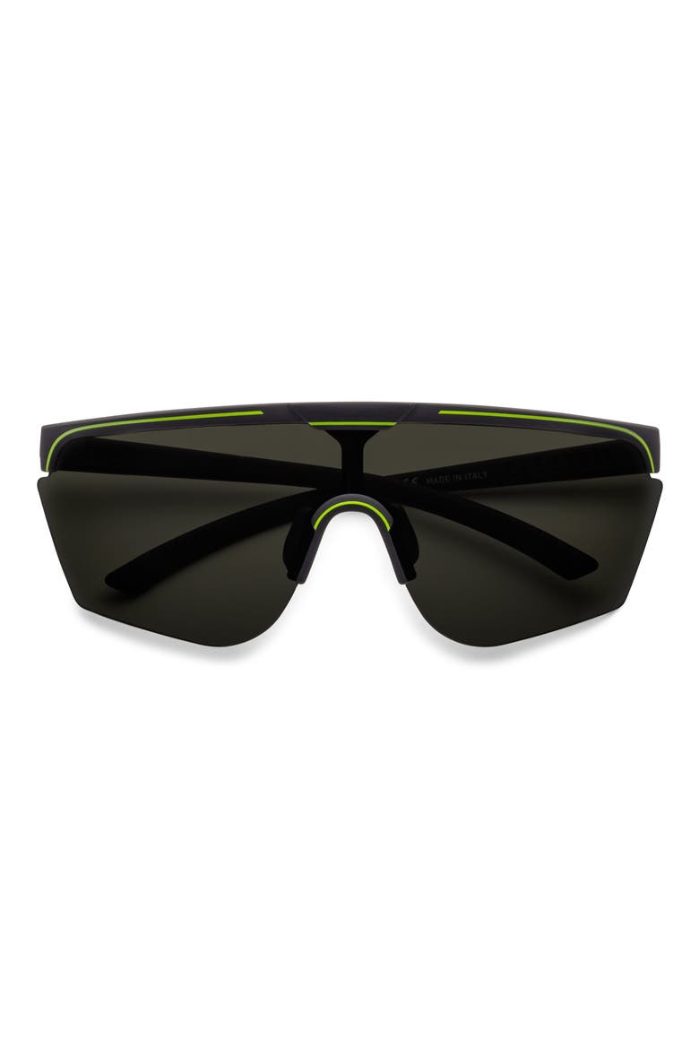 Cove Polarized Shield Sunglasses, Alternate, color, MATTE BLACK/ GREY POLAR