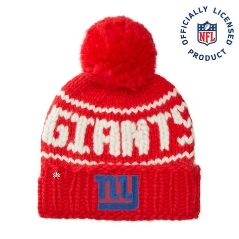 Red Giants Nfl Beanie With Yarn Pom Pom