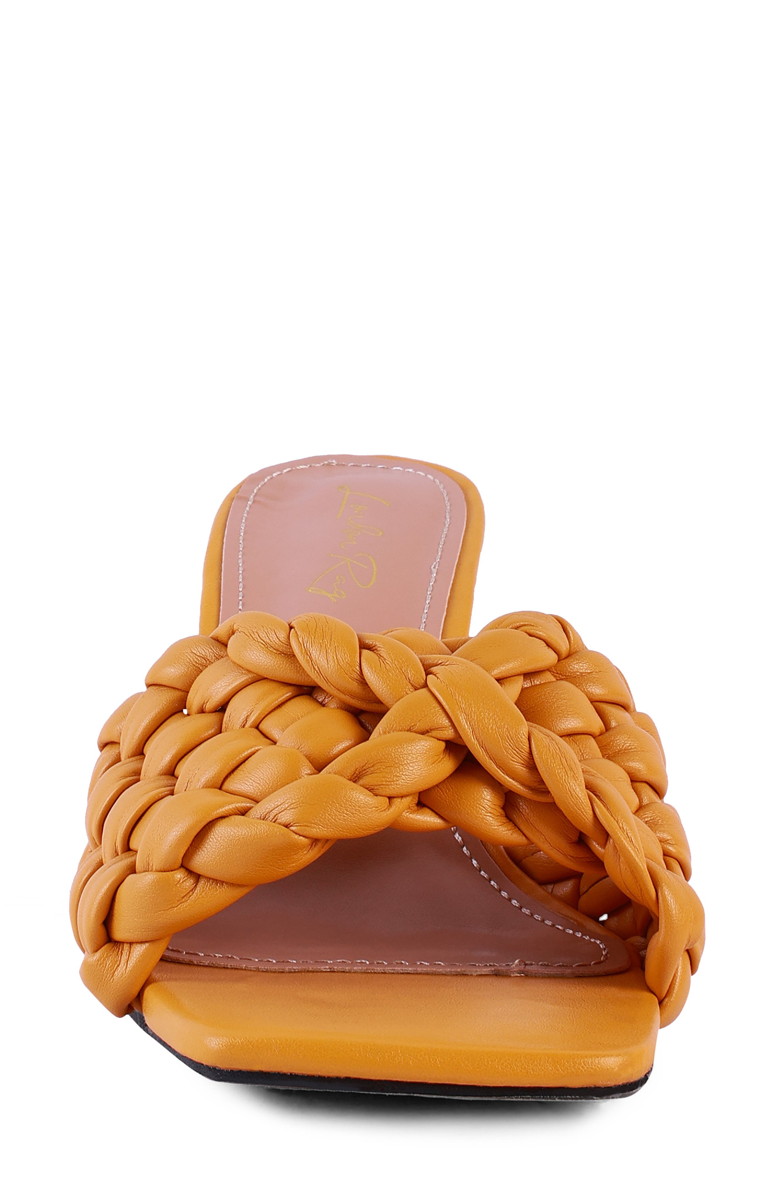 LONDON RAG Celie Woven Heeled Sandal, Alternate, color, Yellow