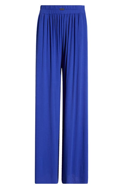 Lunya Organic Pima Wide Leg Lounge Pants In Blue
