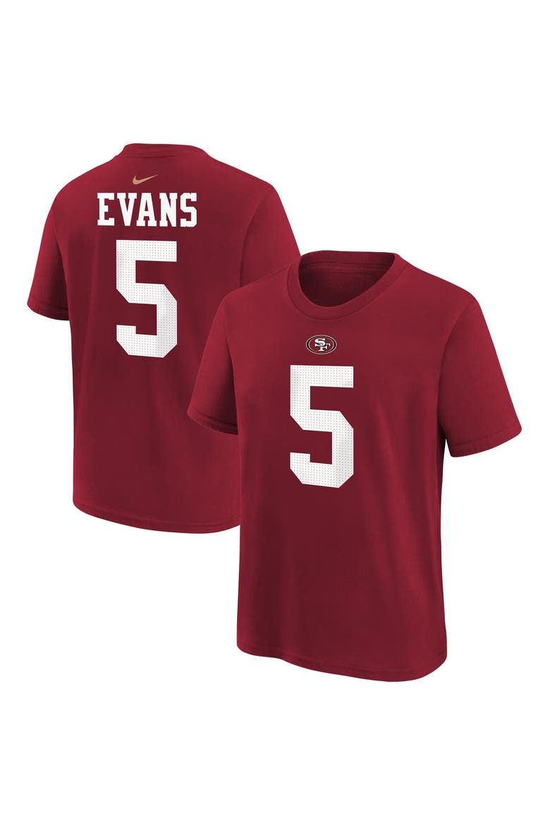Youth Nike Mike Evans Scarlet San Francisco 49ers Name & Number T-Shirt, Main, color, Scarlet