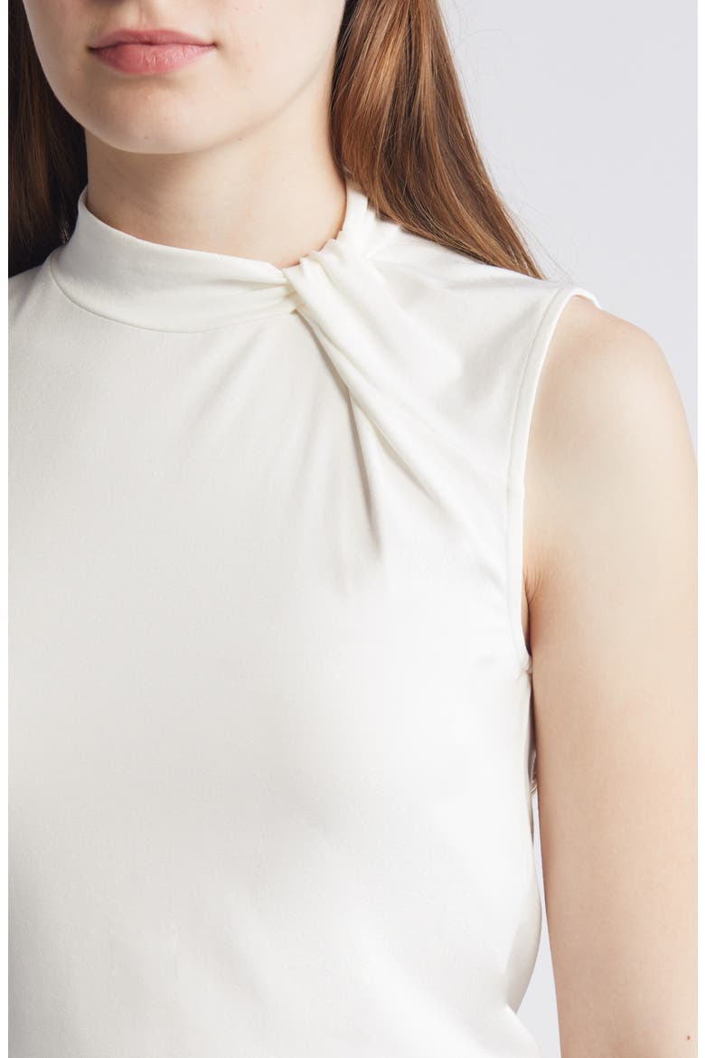 Emise Mock Neck Sleeveless Top, Alternate, color, SOFT CREAM