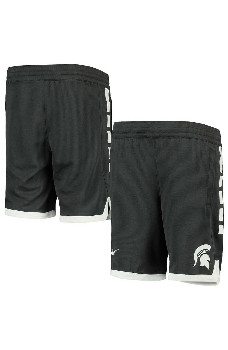 Nike Youth Nike Anthracite Michigan State Spartans Elite Performance Shorts, Alternate, color, 