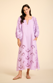 SITANO Donna Eyelet Maxi Dress